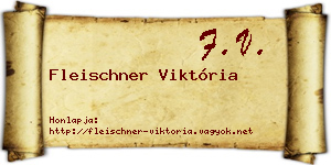 Fleischner Viktória névjegykártya